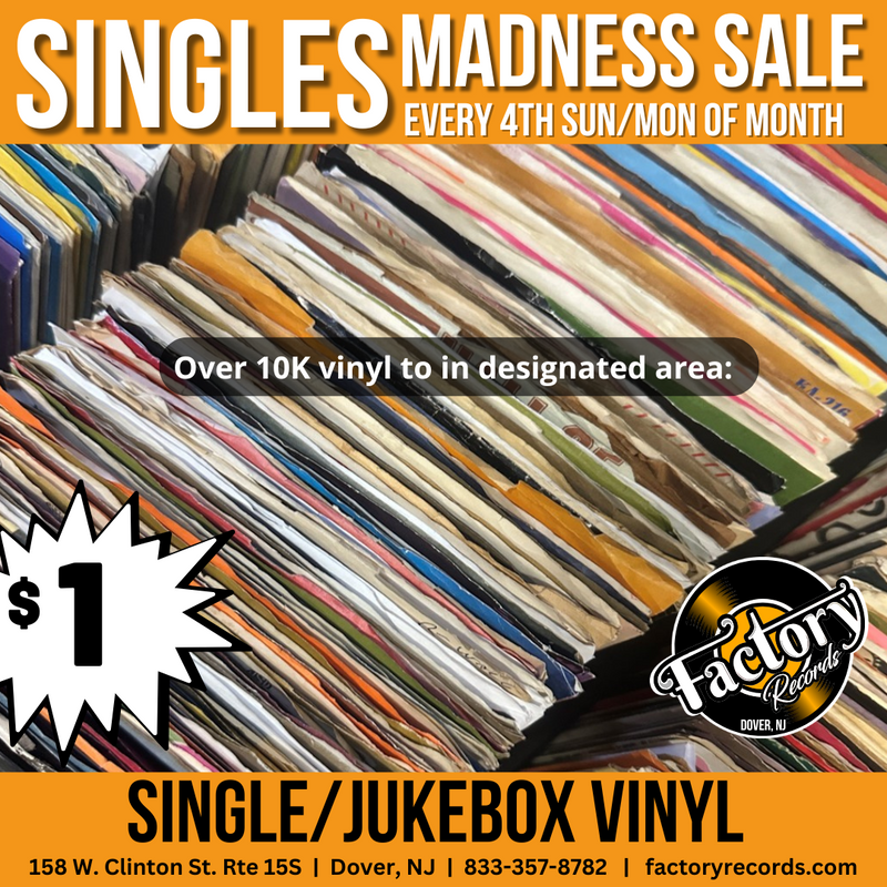 $1 Singles Madness (4th Sunday and Monday)