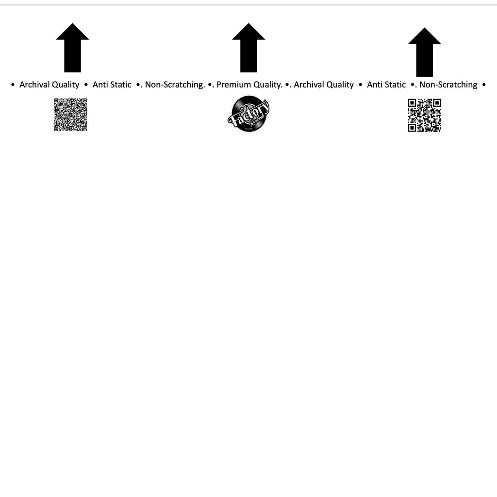 Factory Records 12" Anti Static Inner Sleeve (Pack of 50)