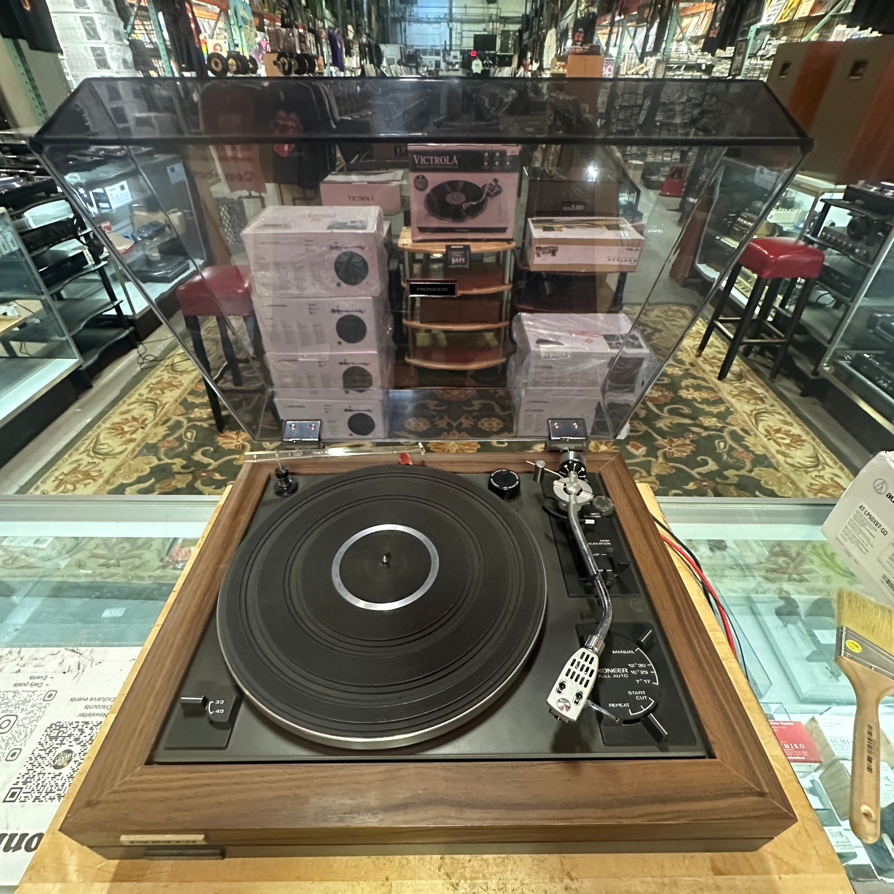 Pioneer PL-A45D Fully Automatic Turntable included V 15 IV Shure Cartridge