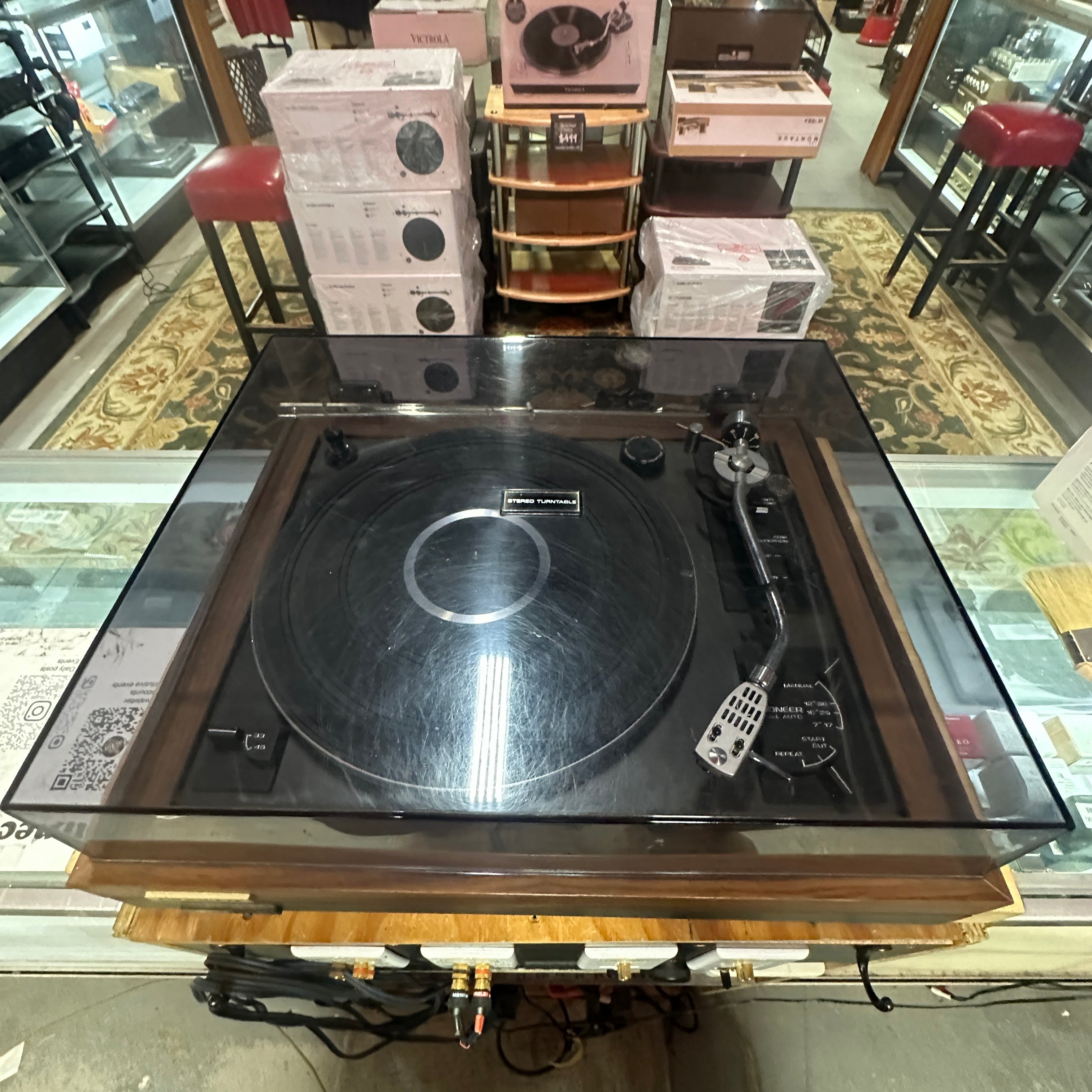 Pioneer PL-A45D Fully Automatic Turntable included V 15 IV Shure Cartridge