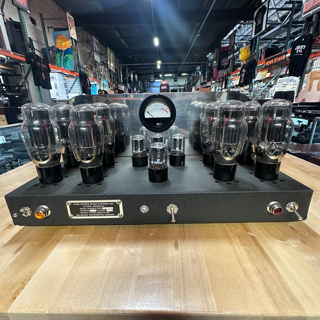 Amplifier Tube - Pair of Atma-Sphere M-60 MK 3.3 OTL Monoblock Amplifier Hand-Built Tube Powerhouse with Stand