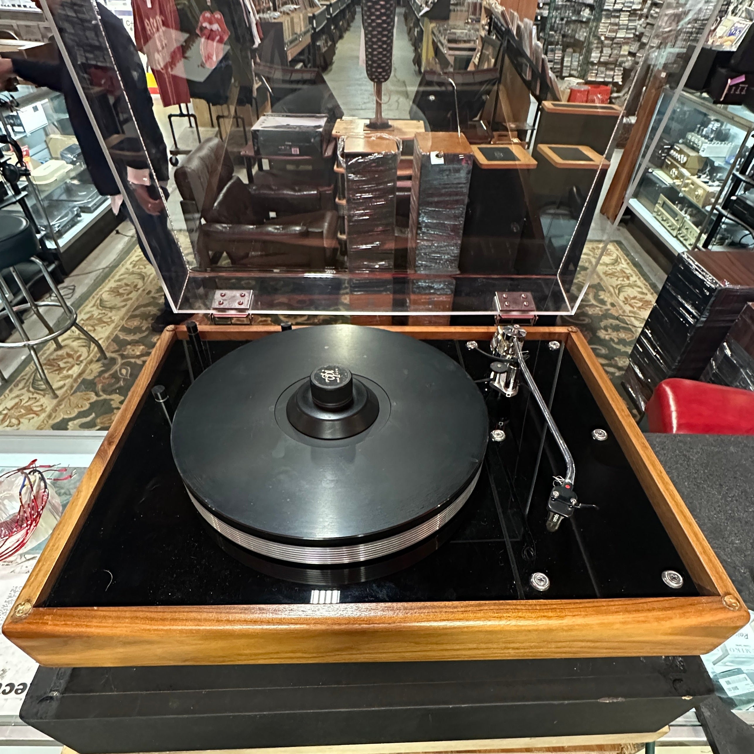 Turntable - VPI HW-19 Mk IV Turntable, Morch DP-8 Tone Arm, Custom Bright Star Audio Black Sand-Filled Plinth