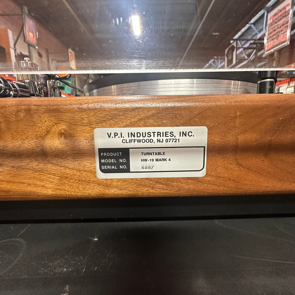 Turntable - VPI HW-19 Mk IV Turntable, Morch DP-8 Tone Arm, Custom Bright Star Audio Black Sand-Filled Plinth
