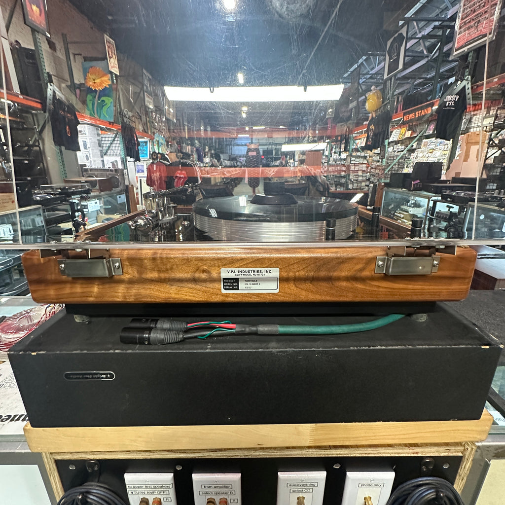 Turntable - VPI HW-19 Mk IV Turntable, Morch DP-8 Tone Arm, Custom Bright Star Audio Black Sand-Filled Plinth