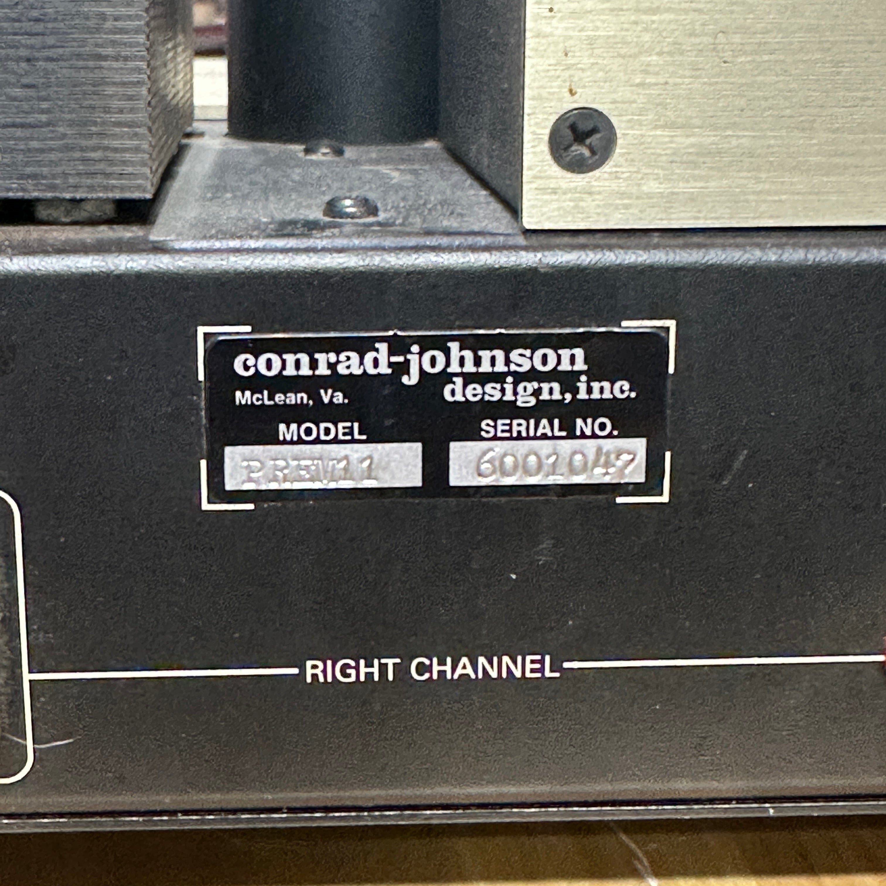 Conrad Johnson Premier Eleven Vacuum Tube Power Amplifier – 70Wpc