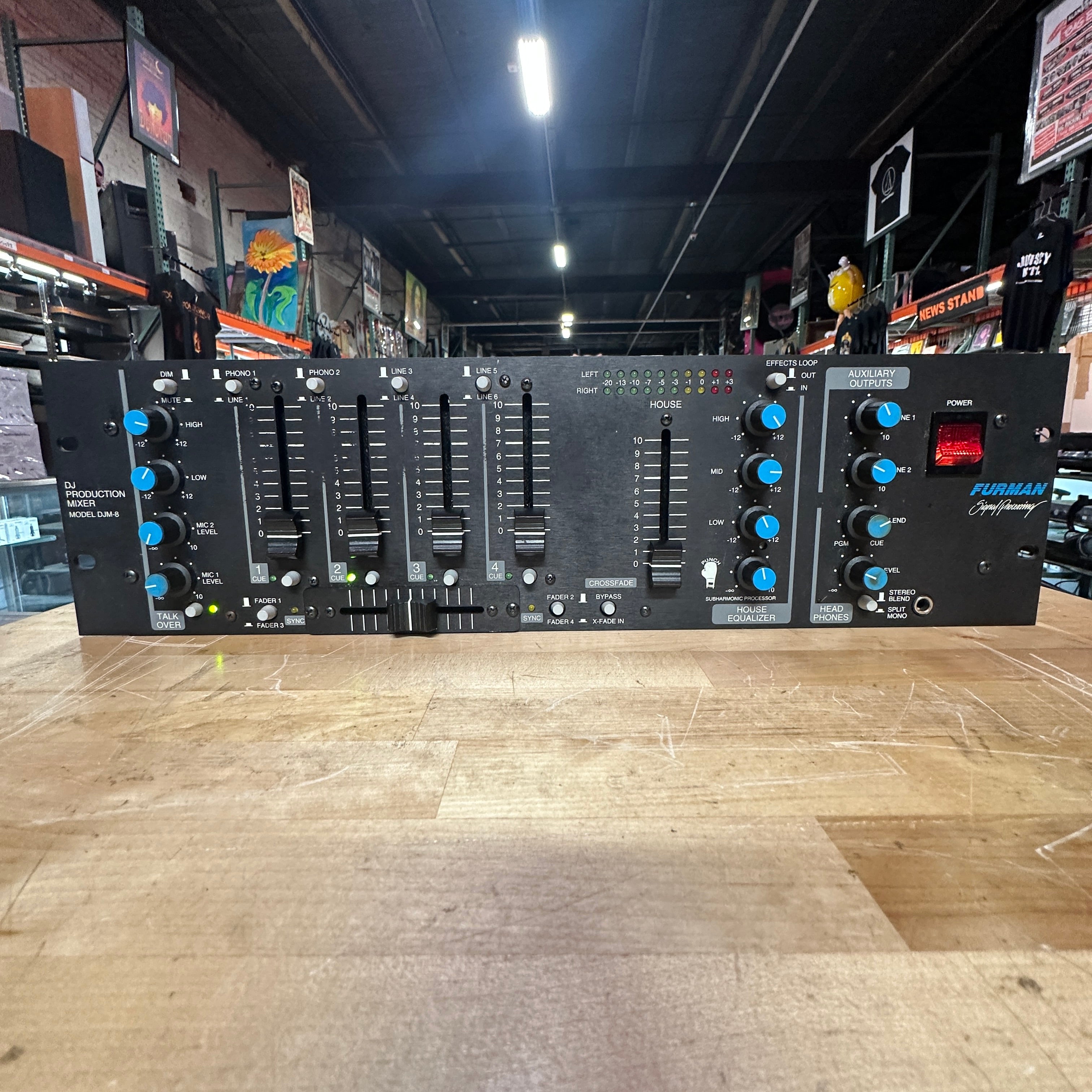 Furman DJM-8 DJ Production Mixer 19" Rackmount