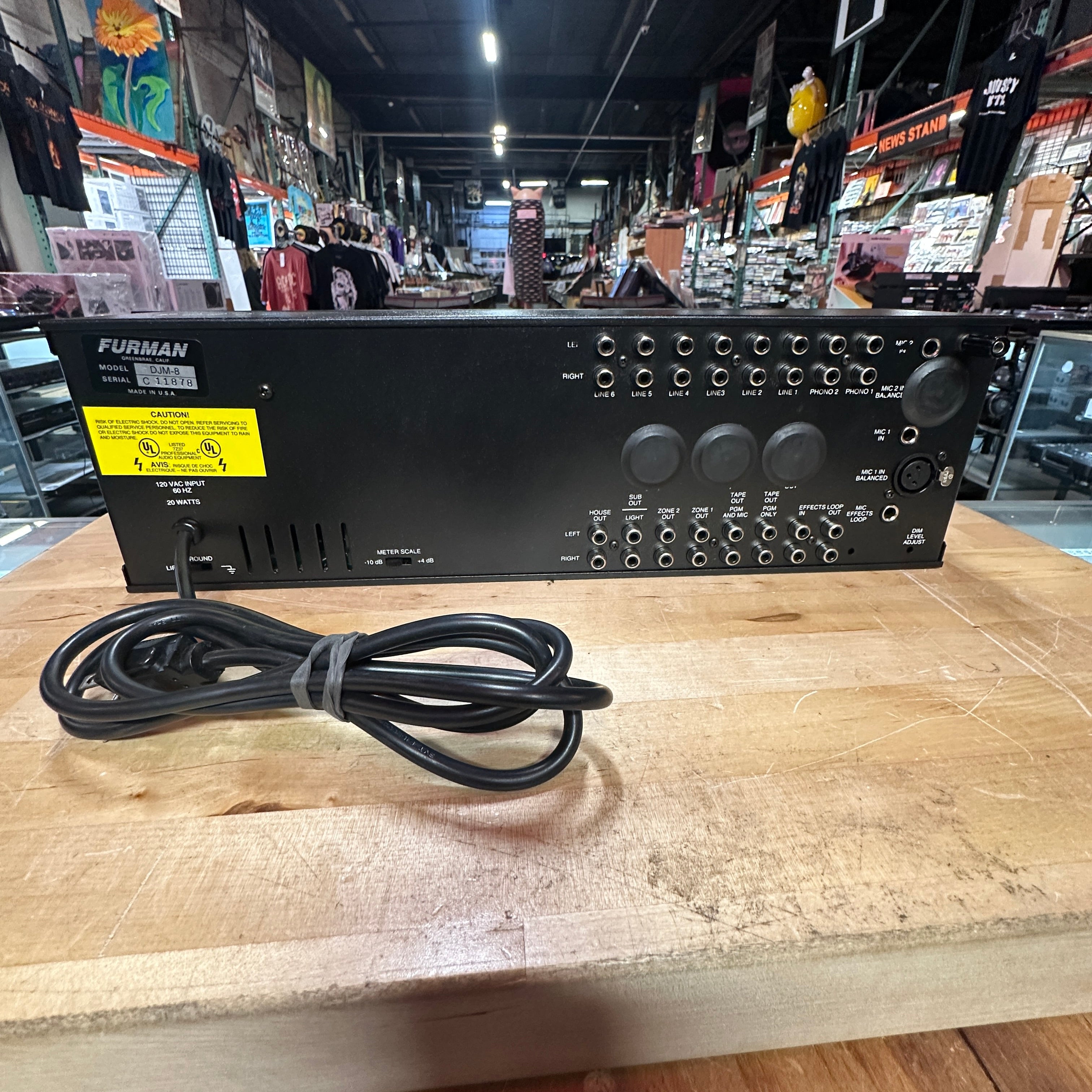 Furman DJM-8 DJ Production Mixer 19" Rackmount
