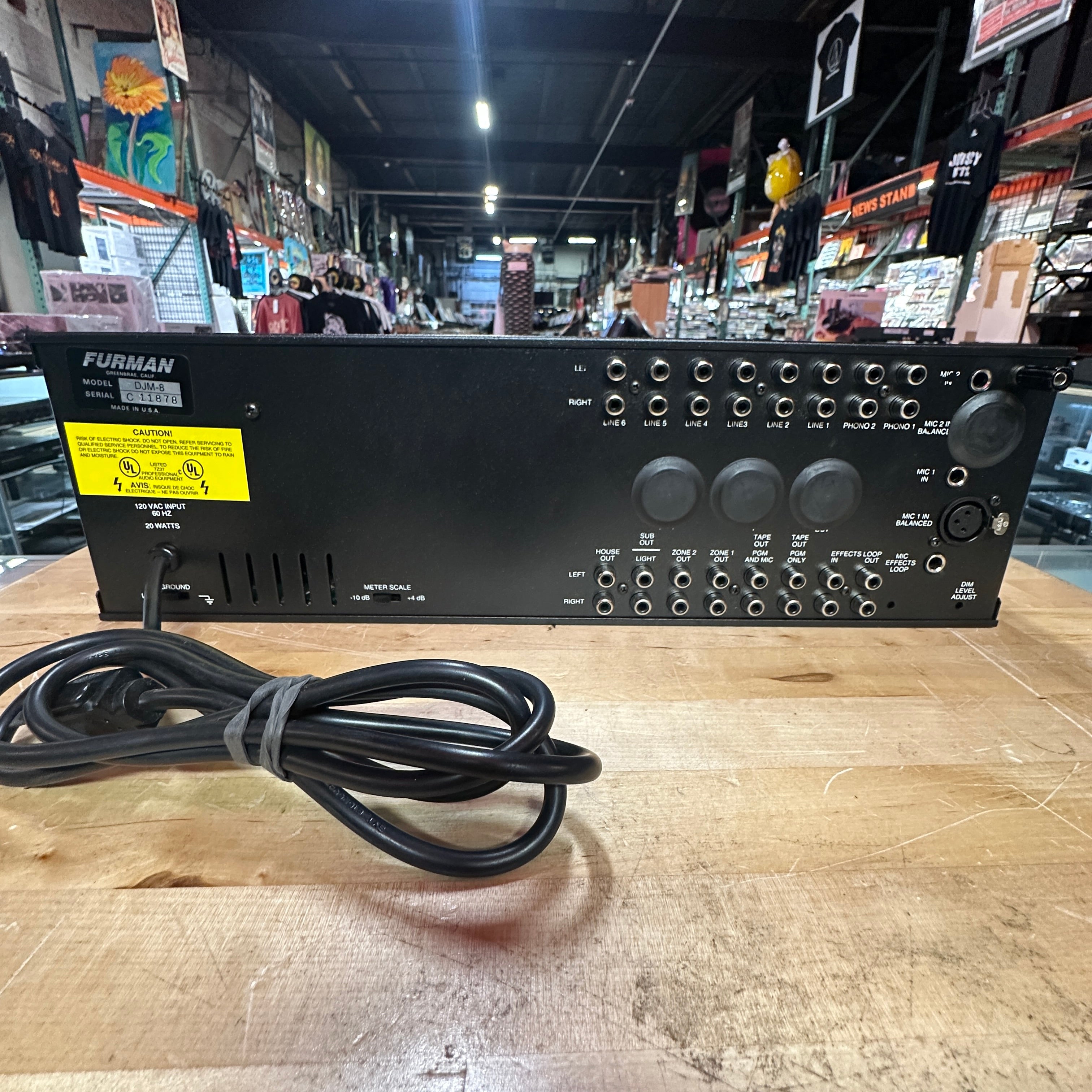 Furman DJM-8 DJ Production Mixer 19" Rackmount