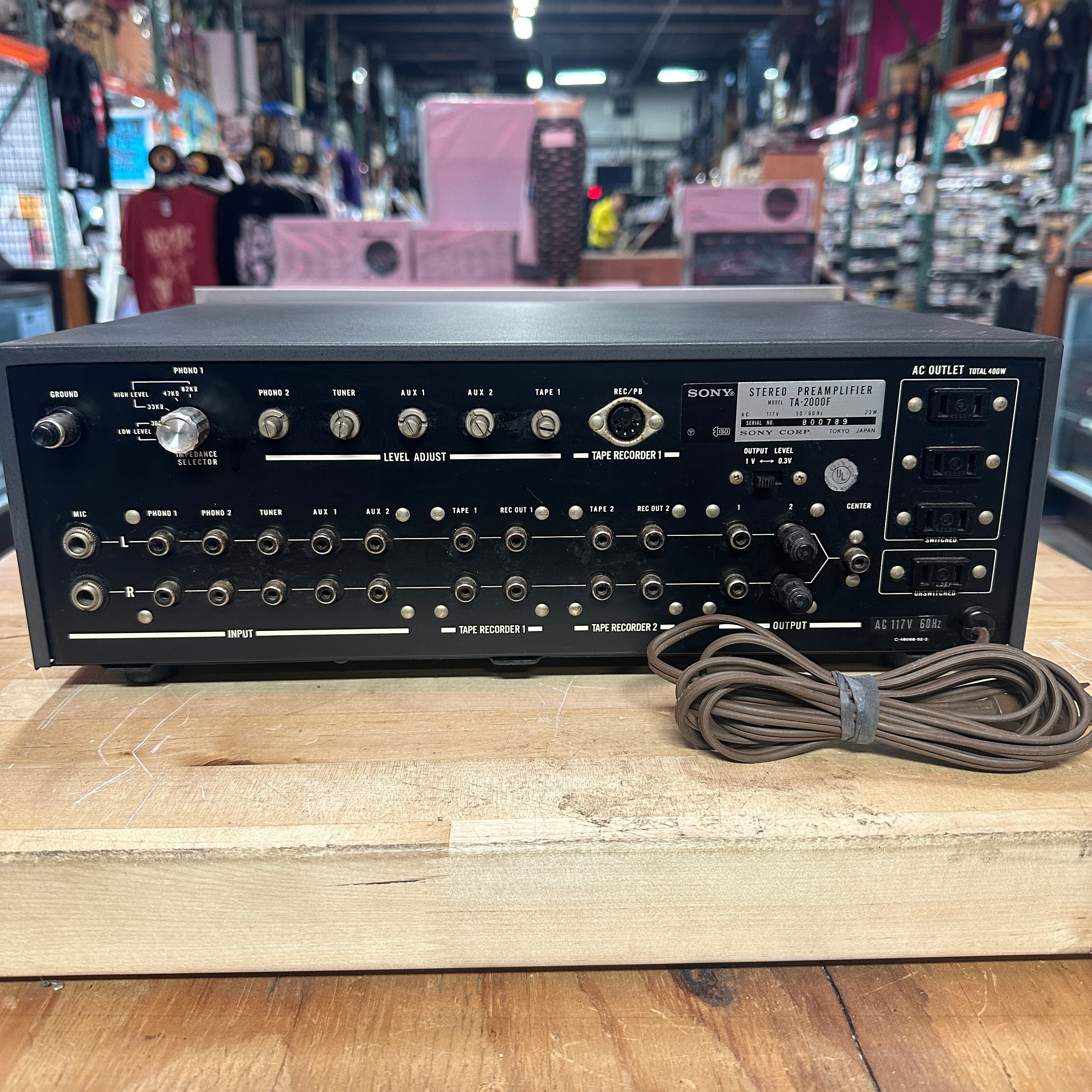 Sony TA-2000F Vintage Stereo Control Preamplifier