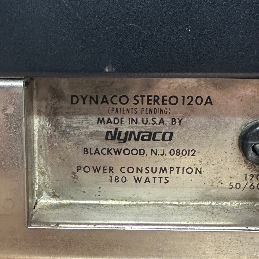 Dynaco Stereo 120A Solid State Power Amplifier - 60 Watts per Channel