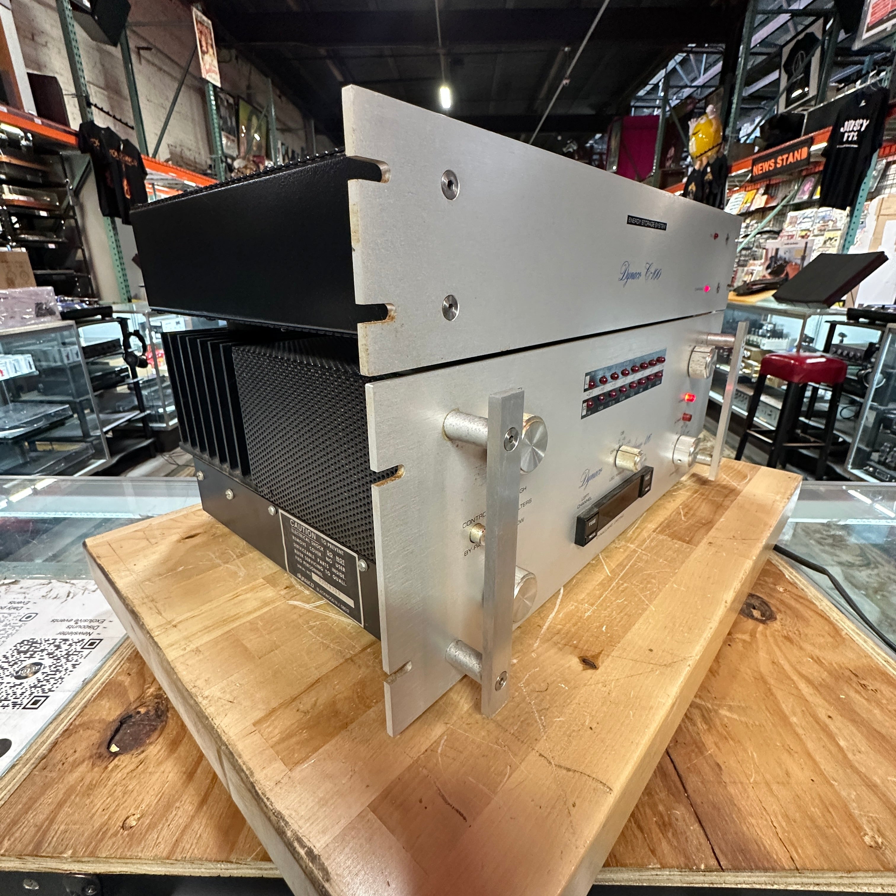 Dynaco Stereo 416 Power Amplifier with C-100 Energy Storage System – 200WPC Vintage Monster
