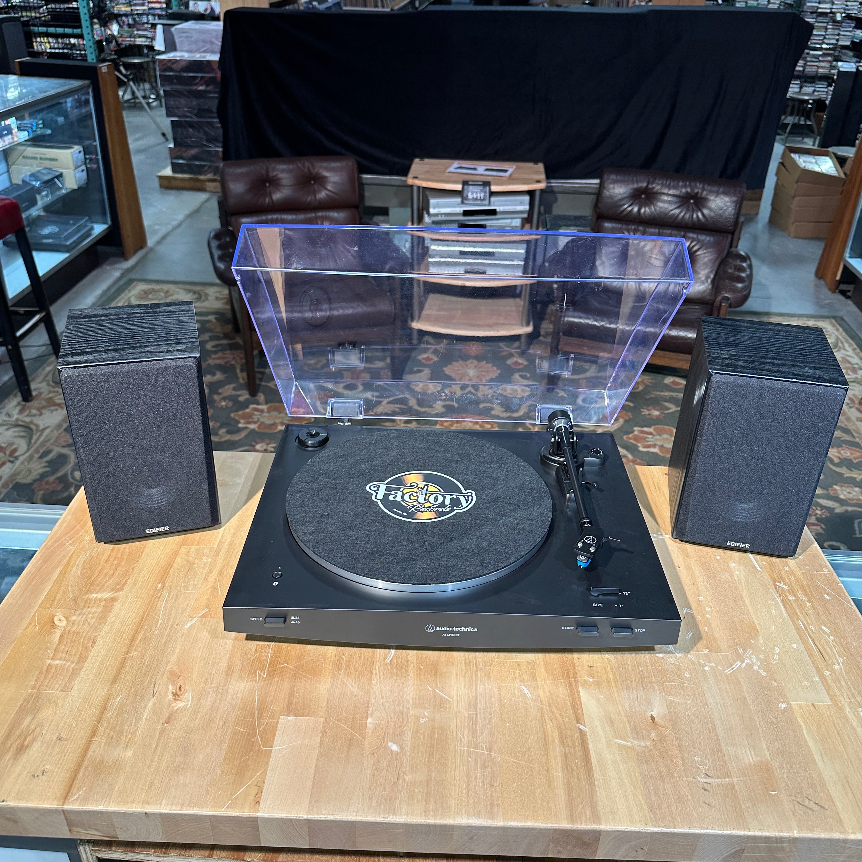 New - Audio Technica AT-LP3XBT-BK Fully Automatic Belt-Drive Turntable