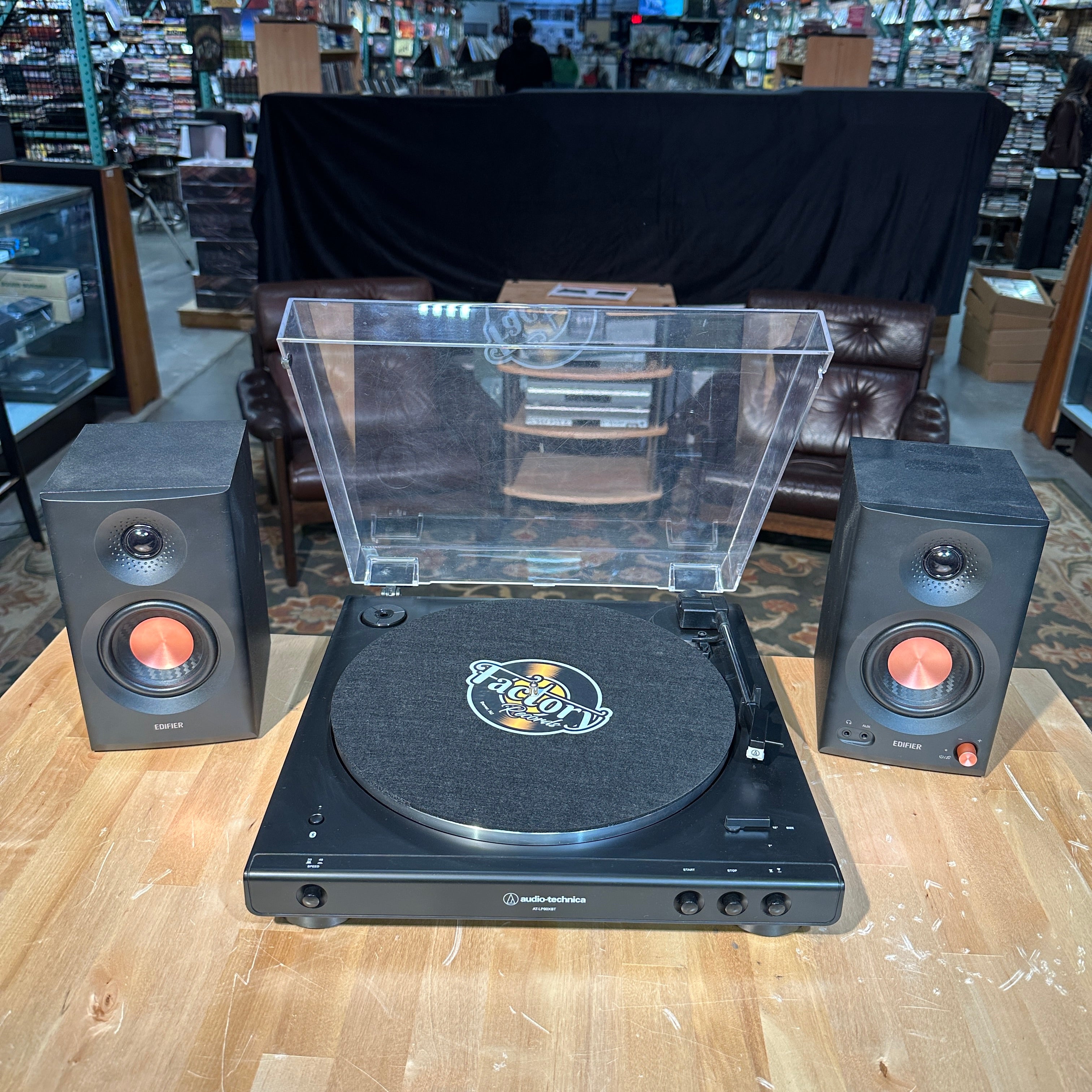 New - Audio Technica AT-LP60X Fully Automatic Belt-Drive Turntable