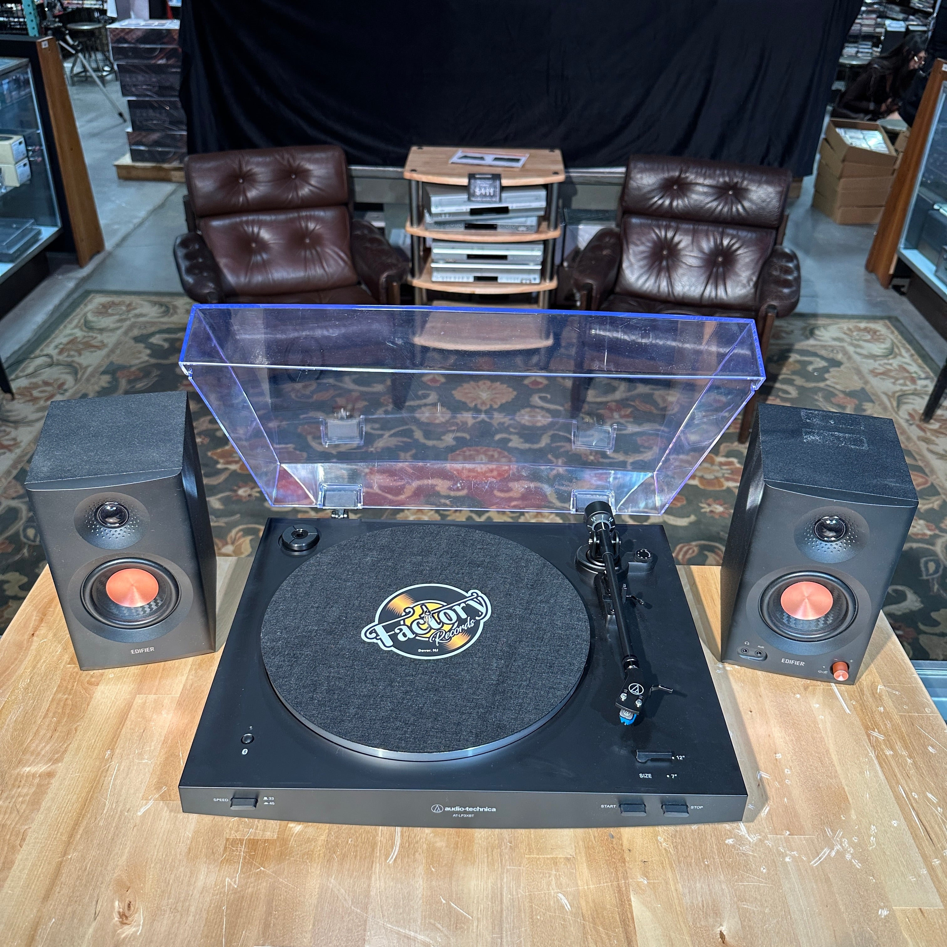 New - Audio Technica AT-LP3XBT-BK Fully Automatic Belt-Drive Turntable