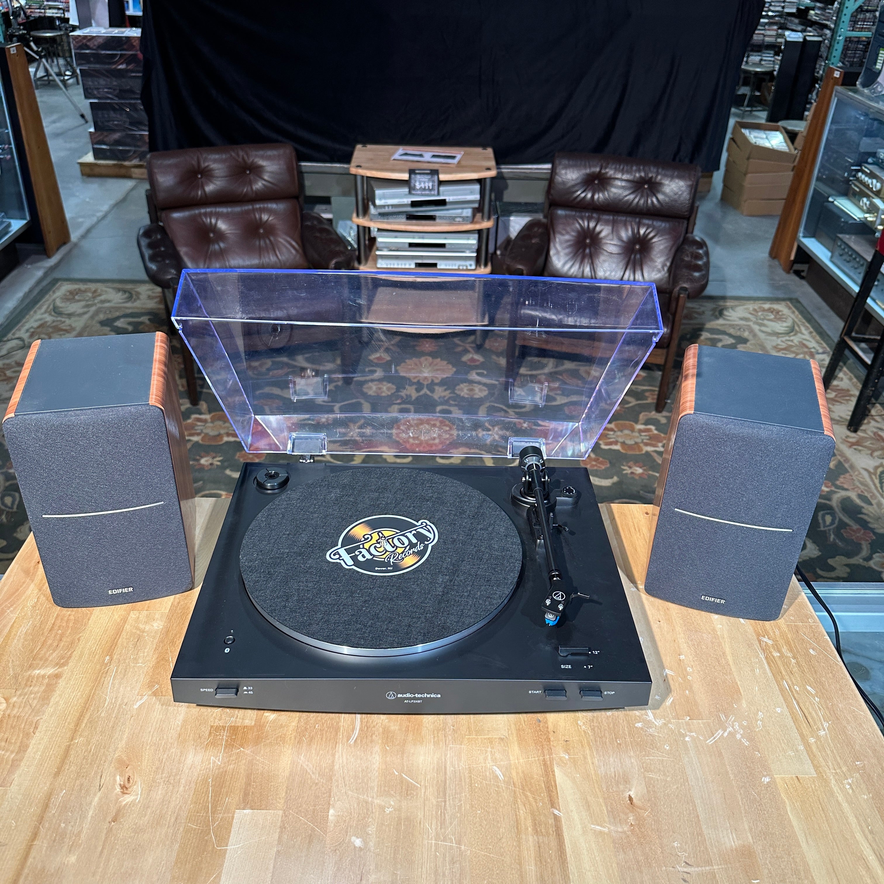 New - Audio Technica AT-LP3XBT-BK Fully Automatic Belt-Drive Turntable