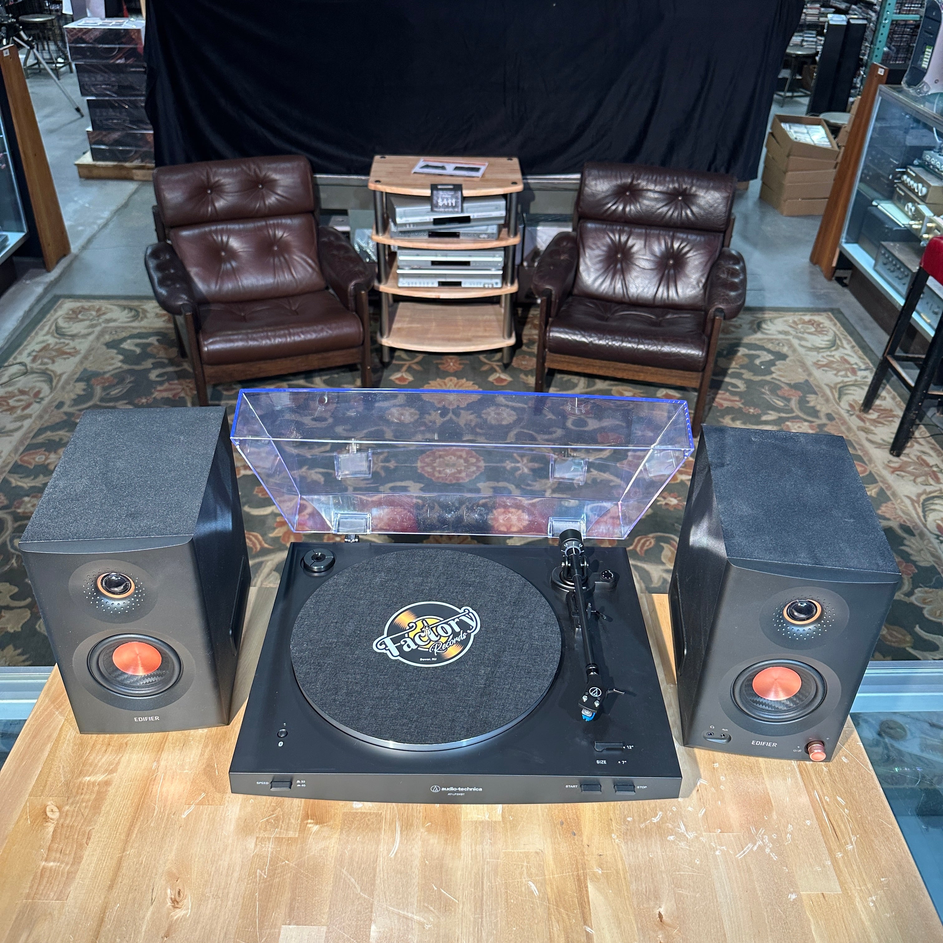 New - Audio Technica AT-LP3XBT-BK Fully Automatic Belt-Drive Turntable