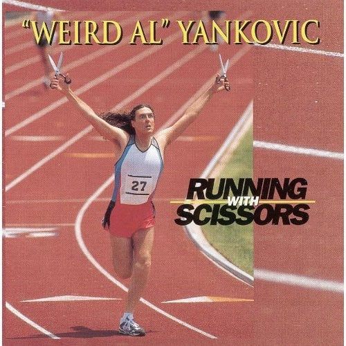 the album cover for 'Weird Al' Yankovic - Running with Scissors