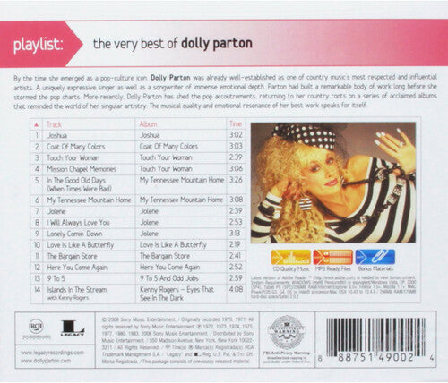 Dolly Parton - Playlist: The Very Best of Dolly Parton CD