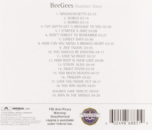 Bee Gees - Number Ones CD