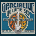 the album cover for Jerry Garcia - Garcialive Volume Six: July 5, 1973 Lion's Share [3 CD]