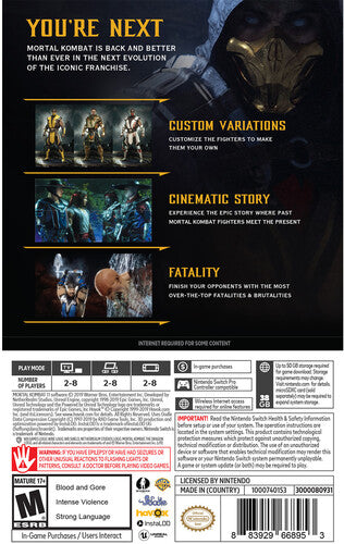 Mortal Kombat 11 for Nintendo Switch - Switch