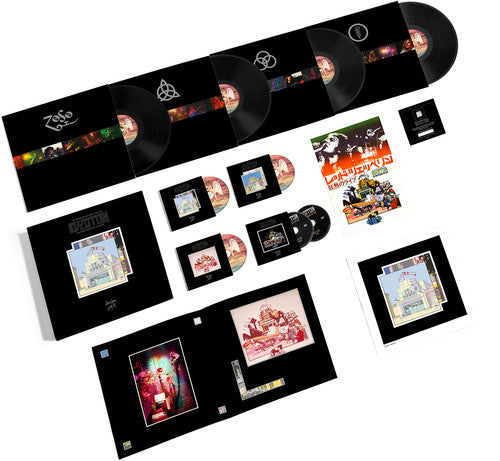 the album cover for Led Zeppelin - The Song Remains The Same: Remastered [Super Deluxe]