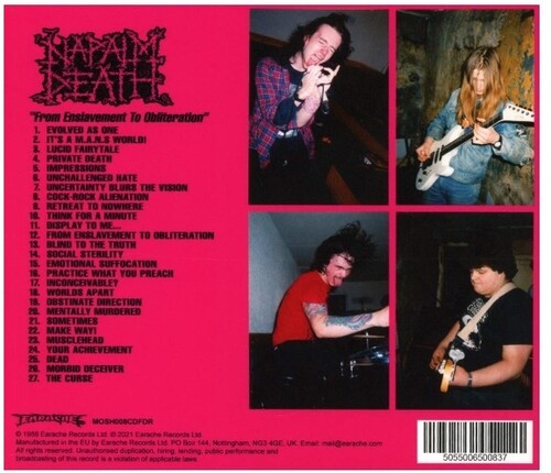 Napalm Death - From Enslavement To Obliteration CD