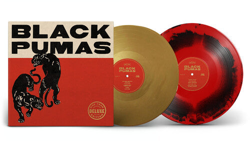 Black Pumas - Black Pumas - Gold / Black & Red Marbled Vinyl