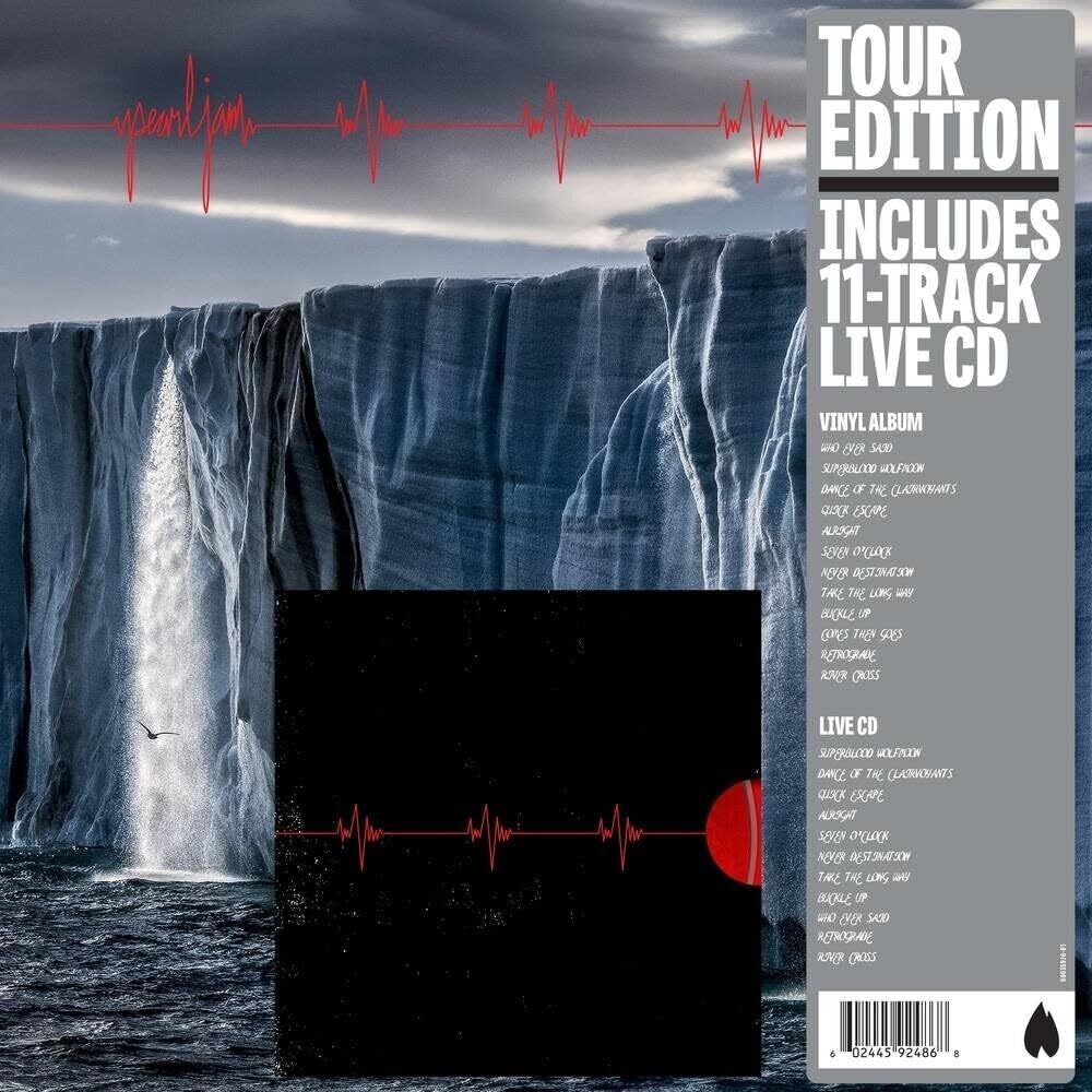 the album cover for Pearl Jam - Gigaton: Tour Edition [Indie Exclusive Limited Edition 2 LP/1 CD]