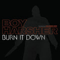 the album cover for Boy Harsher - Burn It Down EP [Pumpkin Orange Vinyl]