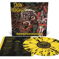 the album cover for Iron Reagan - Demonetization [Orchard Indie Exclusive Canary Yellow with Splatter]