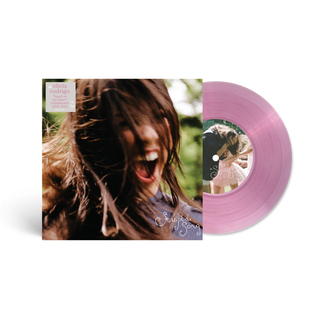 the album cover for Olivia Rodrigo - stupid song [Translucent Pink]