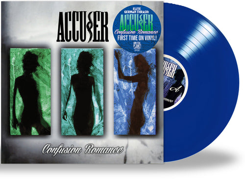 the album cover for Accuser - Confusion Romance (Blue) [Colored Vinyl]