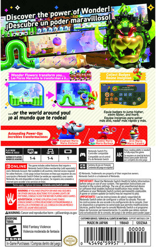 Super Mario Bros Wonder for Nintendo Switch - Switch