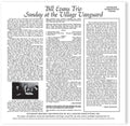 Bill Evans - Sunday At The Village Vanguard (Original Jazz Classics Series) Vinyl