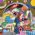 the album cover for Strfkr - Parallel Realms - Violet & Cobalt Blue (Blue)