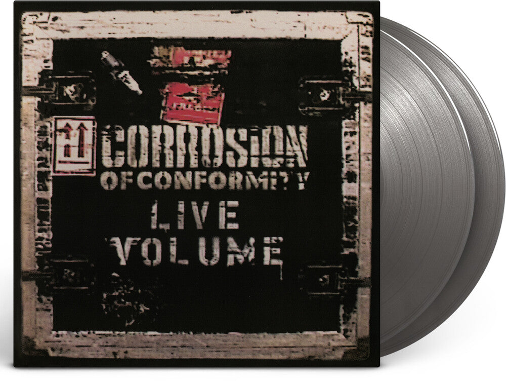 the album cover for Corrosion Of Conformity - Live Volume [Colored Vinyl] (Gate) [Limited Edition] [180 Gram] (Slv) (Hol)