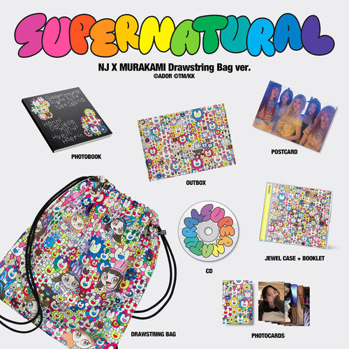 Newjeans - NewJeans 'Supernatural' NJ X MURAKAMI (Drawstring Bag ver.) CD