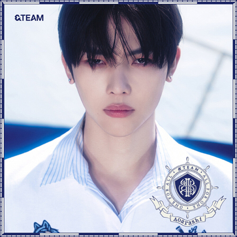 the album cover for &TEAM - Aoarashi - Solo Mebe Rjcaket: Nicholas (Pcrd)