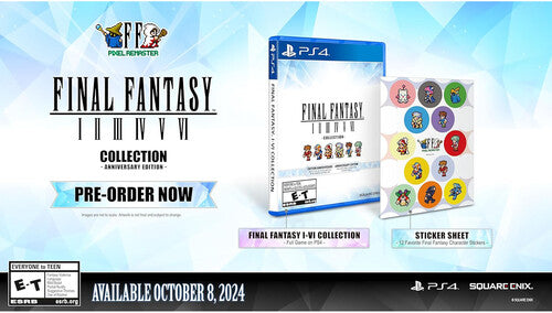 Final Fantasy I-Vi Collection Anniversary Edition for Playstation 4 - PS4
