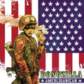 the album cover for Bongzilla - Amerijuanican - [LP Bone White and Swamp Green Galaxy Effect Merge Vinyl]
