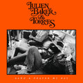 the album cover for Julien Baker  & Torres - Send A Prayer My Way [Indie Exclusive Cobalt Blue Vinyl]