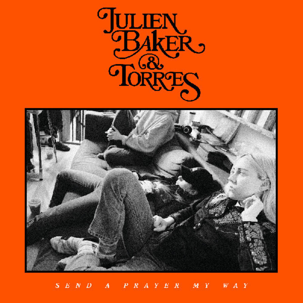 the album cover for Julien Baker  & Torres - Send A Prayer My Way [Indie Exclusive Cobalt Blue Vinyl]