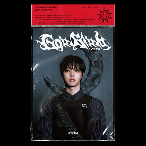 the album cover for &TEAM - Go In Blind - Ej Member Solo Jacket (Jpn)