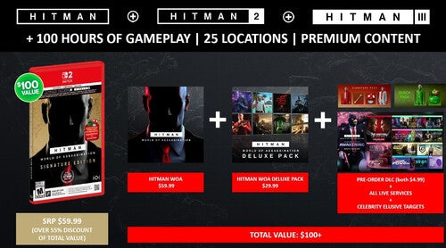 Hitman World of Assassination Signature Edition for Nintendo Switch 2 (Game-key Card) - Switch 2