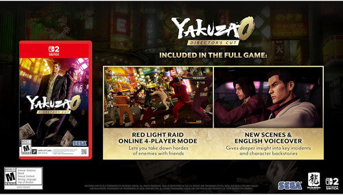 Yakuza 0 Directors Cut for Nintendo Switch 2 (Game-Key Card) - Switch 2