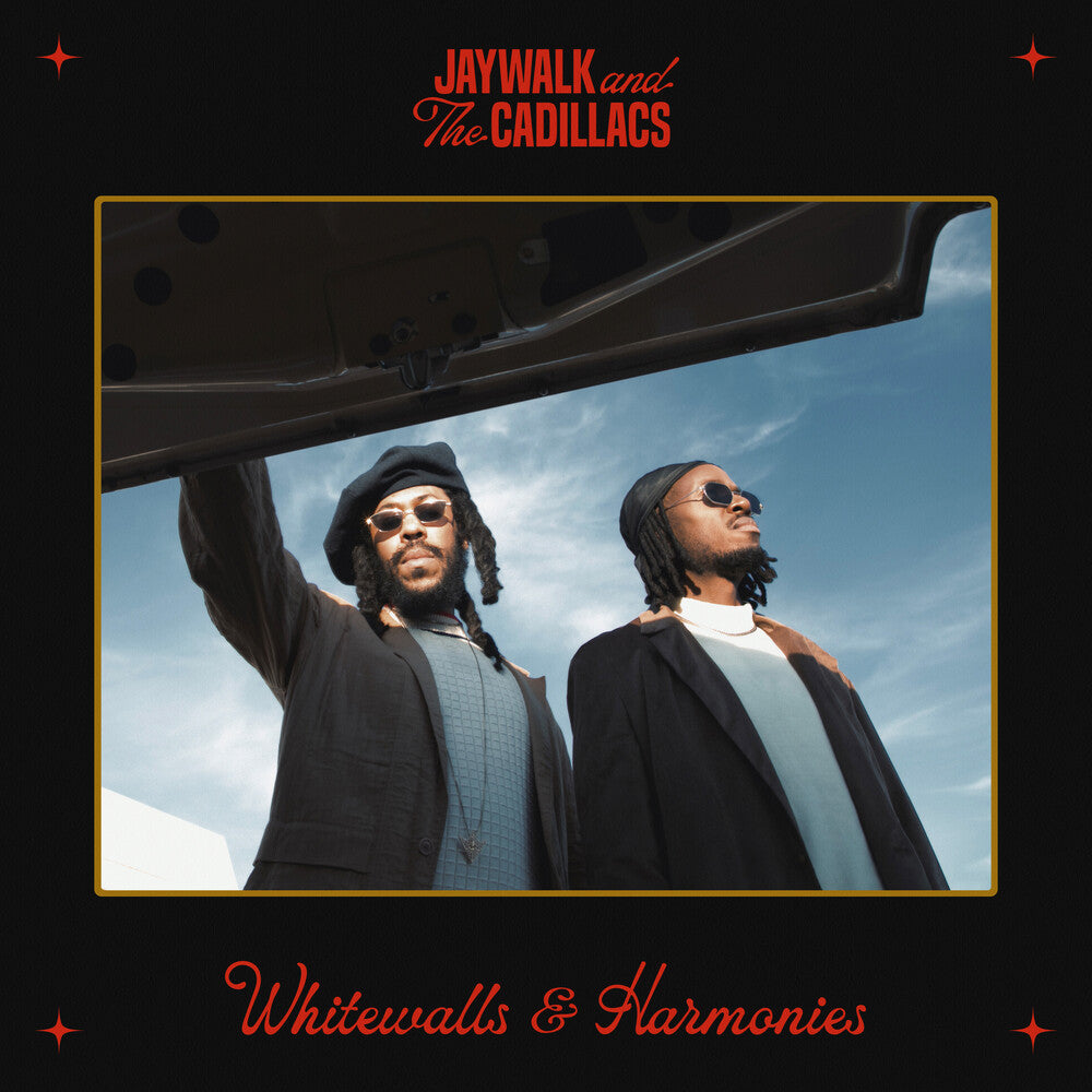 the album cover for Jaywalk & The Cadillacs - Whitewalls & Harmonies [Indie Exclusive] [Colored Vinyl] [180 Gram] (Wht)