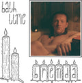 the album cover for Brenda - Bath Time (Blue) [Colored Vinyl] (Org)