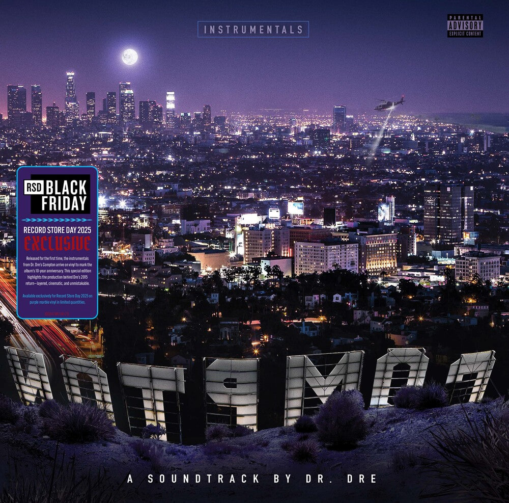the album cover for Dr. Dre - Compton (A Soundtrack by Dr. Dre) (Instrumental Edition) [RSD Black Friday 2025]