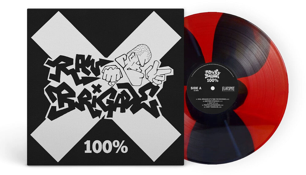 the album cover for Raw Brigade - 100%